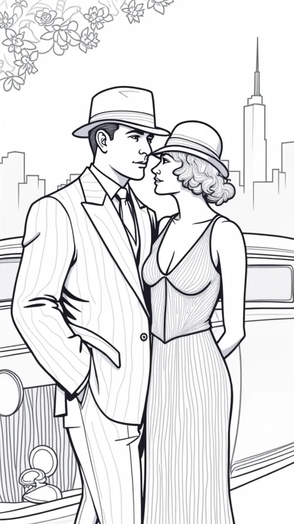 gangster love coloring pages